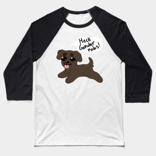 Heck Gender Roles! Lab puppy Baseball T-Shirt